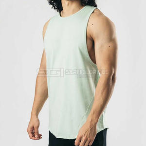 Débardeur de sport sans manches pour homme, débardeur musculaire léger en coton et élasthanne, chemise de fitness pour l'entraînement - Product Image 3