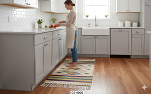 Alfombra de Felpa de Algodón Hecha a Mano, Moderna, Lavable a Máquina, Ecológica, Multicolor, para Decoración del Hogar, Picnic y Viajes - Product Image 3