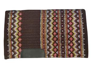 Manta de sillín hecha a mano de alta calidad para espectáculos occidentales Barril Racing y eventos de rendimiento llenos de lana - Product Image 3