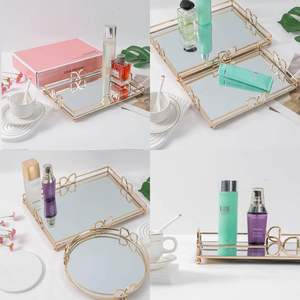 Bandejas decorativas con acabado de espejo metálico para organizar joyas modernas al por mayor a los mejores precios - Product Image 3