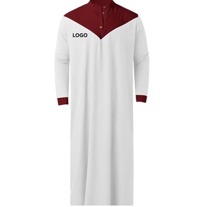 Thobe de prière personnalisé OEM Robe longue Offre Spéciale Plus Size Casual Qatari Kaftan Style Robe Respirant Traditionnel Musulman Vêtements - Product Image 5