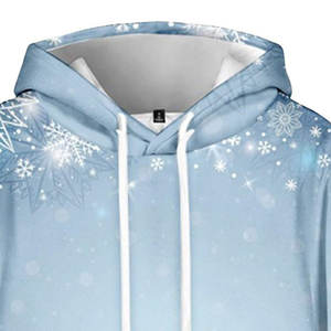 Sudadera Unisex Personalizable de Algodón 100% con Estampado Puff Repujado Lavado Estilo Francés Navideño, Logotipo Bordado, Ropa Urbana de Invierno - Product Image 4