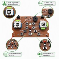 Carte mère de télécommande pour drone E88, circuit de contrôle à 4 canaux
