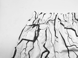 2022-24 Short en maille d'entrejambe de 5 pouces à séchage rapide pour hommes avec logo personnalisé Short de gymnastique de basket-ball imprimé avec des caractéristiques vierges - Product Image 2