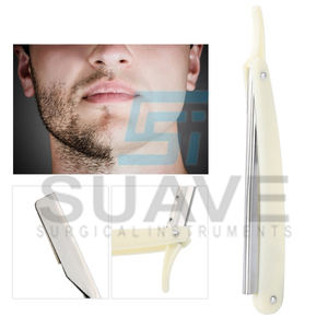 Venta al por mayor de maquinilla de afeitar plegable de borde recto con logotipo personalizado SUAVE instrumentos quirúrgicos maquinillas de afeitar - Product Image 6