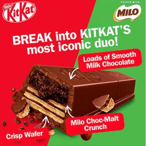 Kitkat Milo Chocolate coklat เวเฟอร์160g ช็อกโกแลตนมรสช็อกโกแลต - Product Image 4