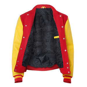 เสื้อแจ็คเก็ตแบบ Letterman ดีไซน์สไตล์เรโทร เย็บอย่างดี เสื้อแจ็คเก็ตสำหรับใส่ภายนอก - Product Image 2