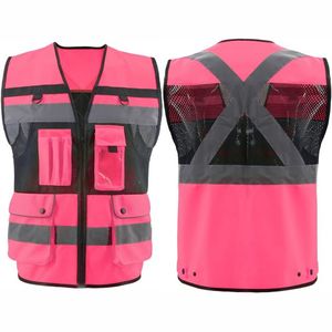 Chaleco de Trabajo para Hombre de Nuevo Estilo del Mejor Fabricante, Chaleco de Seguridad de Calidad Profesional con Bolsillos Reflectantes, Precio de Fábrica - Product Image 1