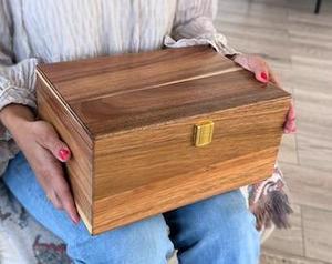 <b>Wooden</b> <b>storage</b> jewellery <b>box</b> with elegant handcrafted detailing offering safe organized space for accessories - Product Image 3