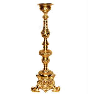 เชิงเทียนแบบยืนบนพื้นสีทองแบบโบราณเชิงเทียนตกแต่งทำด้วยมือสำหรับวางตรงกลางโต๊ะงานแต่งงาน - Product Image 4