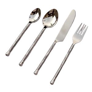 Ensemble de couverts de cuisine en acier inoxydable poli miroir ensembles de couverts comprenant des fourchettes et des cuillères lourdes améliorées - Product Image 2