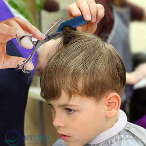 Ciseaux de coupe de cheveux professionnels et cisailles à effiler avec rasoir outils de barbier en acier inoxydable pour coiffeur en gros - Product Image 6