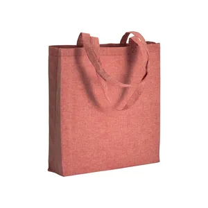 Borse Tote in Cotone Riciclato Melange, Gadget Promozionali Sostenibili Stile Shopper - Product Image 3