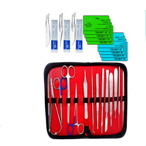 Venta al por mayor instrumentos médicos 54 piezas Kit de entrenamiento de cirugía menor con suturas para estudiantes veterinarios Kit de instrumentos quirúrgicos - Product Image 4