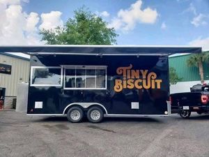 Camión de Comida Móvil Remolcable de Acero Inoxidable para Snacks y Comida Rápida - Product Image 3