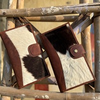 Dompet kulit sapi, dompet kulit buatan tangan bulu jendela Id Slot kartu kualitas Premium kulit asli gaya berbeda dompet panjang