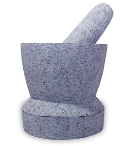 Mortero de mármol con forma personalizada para triturar y moler, Color gris, especias, diseño increíble, precio barato - Product Image 6