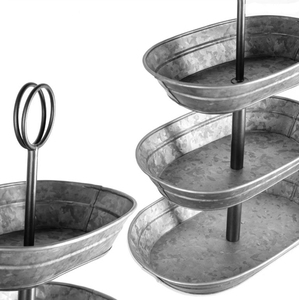 Hot Sale Galvanized Metal 3-Tier <b>Cupcake</b> Pastry <b>Stand</b> Party Wedding Home Restaurant in Wholesale Price - Product Image 2