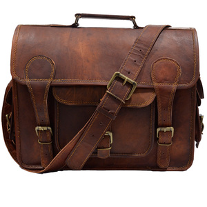 Maletín de cuero genuino para hombre, bolso para cámara, bandolera de hombro portátil informal - Product Image 1