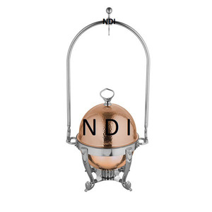 Almacenamiento de alimentos calientes Plato de frotamiento Equipo de comida Buffet Calentador de alimentos Plato de frotamiento de metal con soporte de suspensión - Product Image 3