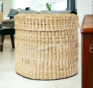 New Arrival Hand-Woven Rattan <b>Wicker</b> <b>Laundry</b> <b>Basket</b> with Lid for Kitchen and Bedroom Storage for Living Room Use - Product Image 5