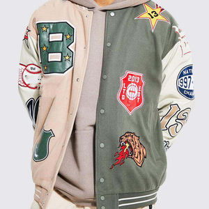 Servicio de diseño de chaquetas universitarias, chaqueta universitaria personalizada con parche de chenilla - Product Image 5