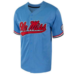 Camiseta de Béisbol Personalizable con Estampado de Moda Urbana, Detalle de Botones Completos, Secado Rápido, Ligera, Holgada, de Poliéster Transpirable - Product Image 2