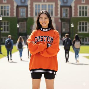 Sudadera Personalizada para Mujer con Cuello Alto, Forrada, Estilo Universitario, al por Mayor, Estampada Delta Sigma Chi Streep - Product Image 6