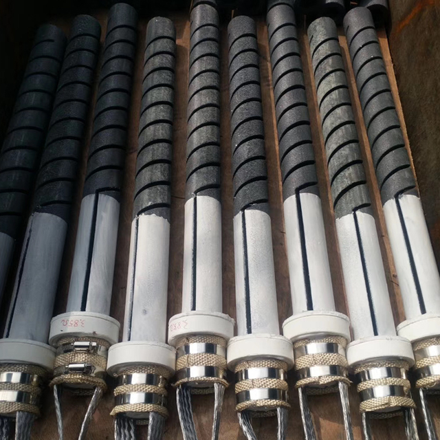 RA Double Threaded Spiral Type Silicon Carbide Heater Rod Sic Heating Element 1600C 1800C High Temperature for Electric Furnace