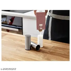 Juego de Salero y pimentero de acero inoxidable de grado comercial, dispensadores de especias recargables y duraderos para venta al por mayor a granel - Product Image 3