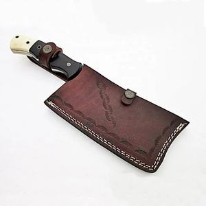 Couteau de chef JEXMOO en acier Damas fait main, multifonctionnel, motif goutte de pluie, avec étui en cuir pour utilisation en cuisine - Product Image 3