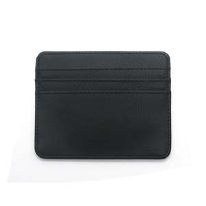 Billetera de cuero con bolsillo frontal minimalista, tarjetero de negocios, Delgado, personalizado - Product Image 5