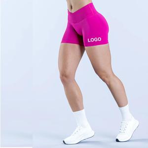 Shorts de sport pour femmes, vente chaude, solides, push-up, pour la salle de sport, le fitness, l'entraînement, taille haute, sans couture, en spandex/nylon, quatre directions, yoga, écologiques - Product Image 1