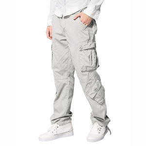 Venta al por mayor Cargo Pantalones al aire libre Senderismo Algodón Cargo Pantalones Hombres Streetwear Casual Recto Multi Bolsillo Cargo Pantalones - Product Image 2
