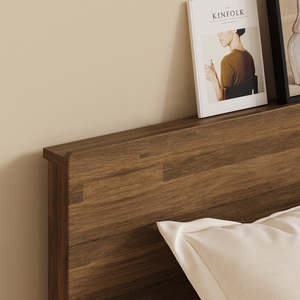 เตียงไม้จริงแบบโมเดิร์นพร้อมลิ้นชัก 2 ช่องสำหรับชุดเฟอร์นิเจอร์ห้องนอน - Product Image 4