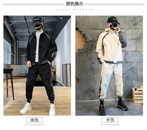 Vente en gros de survêtement de jogging 2 pièces à la mode d'automne pour hommes, costume de sport écologique, vente en gros, nouveau design, survêtements personnalisés - Product Image 6