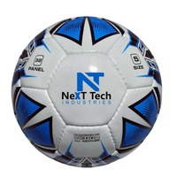 Ballon de football d'entraînement de haute qualité Next Tech Industries, en PU, 32 panneaux, taille 5, pour l'entraînement avec design et logo personnalisés