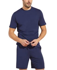 <b>Men's</b> Cotton Summer Two-Piece <b>T</b>-<b>Shirt</b> and Shorts <b>Set</b> with Custom Logo - Product Image 1