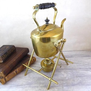 Bouilloire Vintage en laiton Hot Toddy avec support et brûleur à eau ou cafetière pour boissons théière grande idée cadeau - Product Image 6