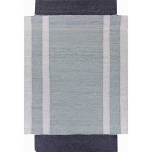 พรมขนสัตว์ทอลายแบนสีน้ำเงินลายทางสำหรับใช้ในบ้าน-Adwl-125 - Product Image 1