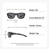Lunettes de soleil polarisées sportives personnalisées avec logo OEM, tendance, verres TAC UV400, monture PC pour la conduite, la pêche, le cyclisme