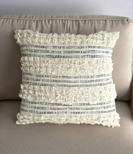 Luxury High Quality <b>Tufted</b> Pillow with Twisted Flower Portrait Pattern Removable Washable Cover Plant Design - Product Image 1