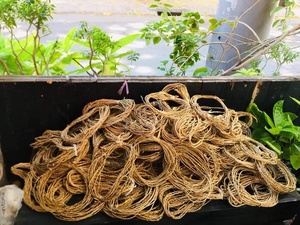 Eco Friendly Woven Seagrass Cup Hanging <b>Holder</b> Handmade Rattan <b>Mug</b> Organizer for Minimalist Home Decoration - Product Image 4