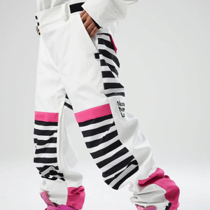 กางเกงสกีแบบมีฉนวนกันความหนาว กางเกงสกีแบบมีสายเอี๊ยมสำหรับผู้ชายขายส่ง และกางเกงเอี๊ยมสำหรับผู้หญิง กางเกงคาร์โก้ผู้หญิง ชุดเอี๊ยมผู้หญิง สไตล์ใหม่ กางเกงสำหรับเล่นหิมะ - Product Image 4