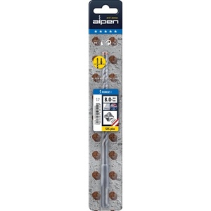 Broca de Martillo SDS-Plus ALPEN Force X D.8mm para Mampostería y Hormigón, 250mm de Longitud de Trabajo, 310mm de Longitud Total - Product Image 4