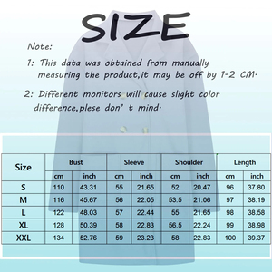 Abrigos de Invierno para Mujer, Abrigo Largo de Lana Gruesa, Estilo Gabardina, Doble Botonadura, Solapa, Frente Abierto, Chaqueta de Lana Elegante - Product Image 6