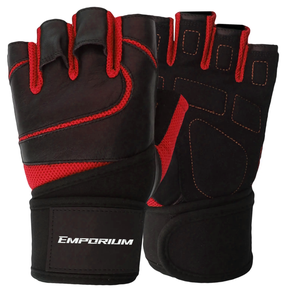 Guantes de gimnasio de levantamiento de pesas con soporte de muñequera para hombres y mujeres, protección completa de La Palma, para levantamiento de pesas, entrenamiento, Fitness - Product Image 2