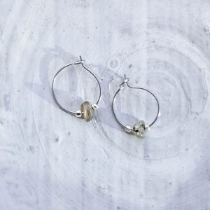Good Looking Labradorite Gems Water Drop Shape Stud <b>Earring</b> Gold <b>Sterling</b> <b>Silver</b> Vintage Children's Wedding Engagement Party - Product Image 3