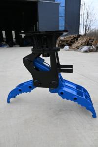 Pinza Idraulica per Escavatore in Pietra e Legno con Cilindro Singolo - Product Image 2