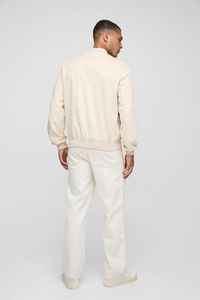 เสื้อแจ็คเก็ตบอมเบอร์ผู้ชายแบบสั่งทำพิเศษ ปักลาย โพลีเอสเตอร์ กันลม ระบายอากาศ สไตล์วินเทจ ดีไซน์ล่าสุด บริการขายส่ง - Product Image 2